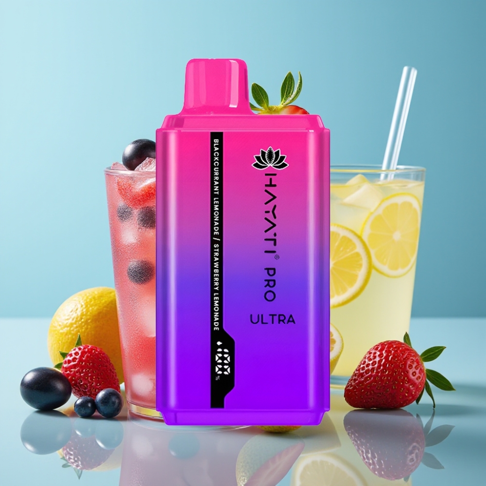 Hayati Pro Ultra 15000 Puffs 850mAh 24ml 2% Blackcurrant Lemonade Strawberry Lemonade