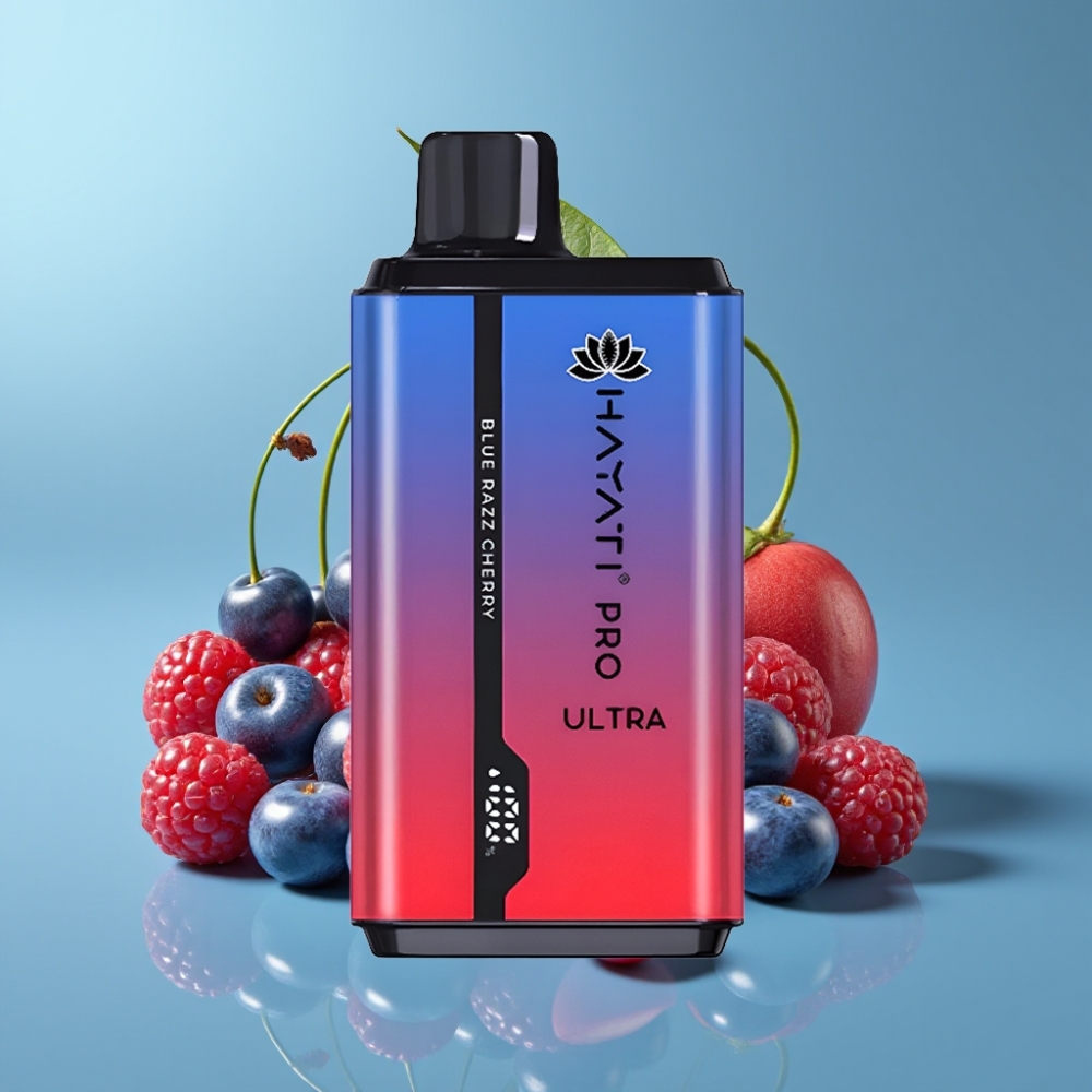 Hayati Pro Ultra 15000 Puffs 850mAh 24ml 2% Blue Razz Cherry