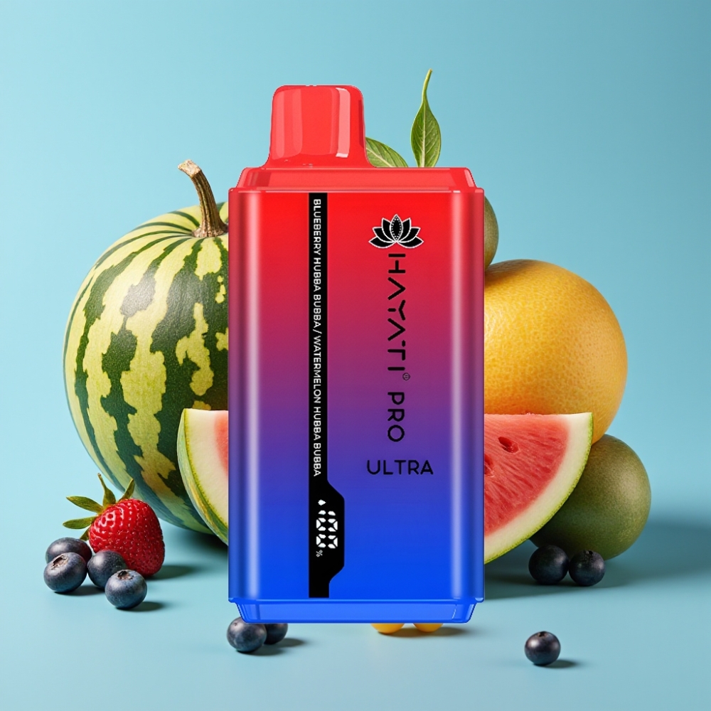 Hayati Pro Ultra 15000 Puffs 850mAh 24ml 2% Blueberry Hubba Bubba Watermelon Hubba Bubba