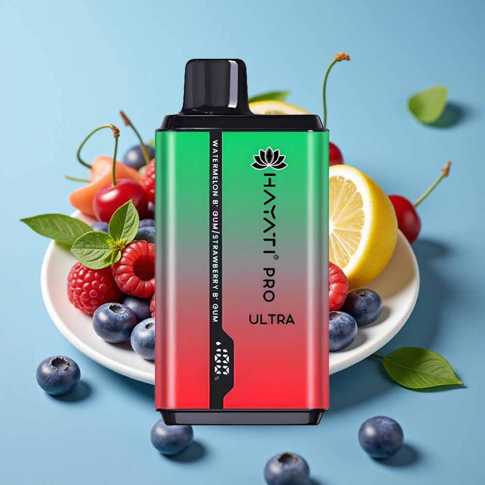 Hayati Pro Ultra 15000 Puffs 850mAh 24ml 2% Blueberry Raspberry Cherry Lemon & Blueberry