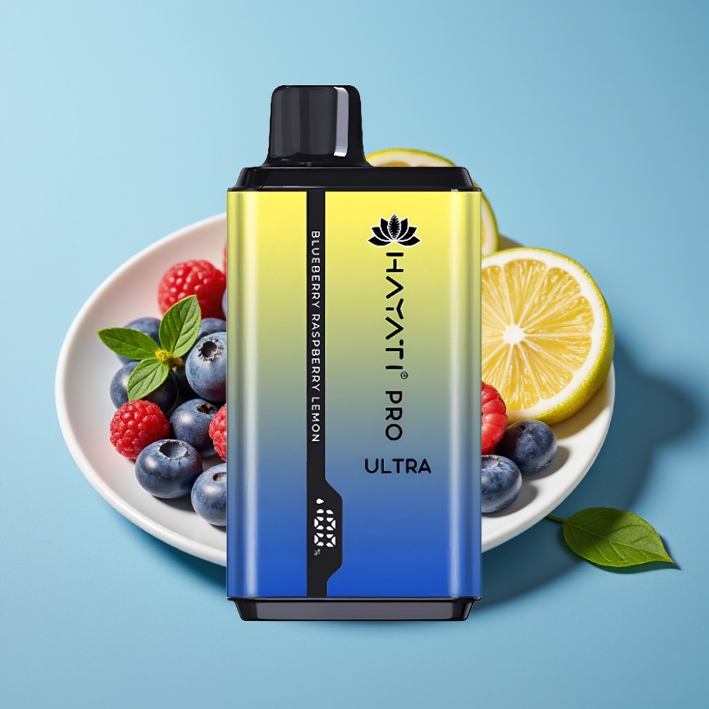 Hayati Pro Ultra 15000 Puffs 850mAh 24ml 2% Blueberry Raspberry Lemon