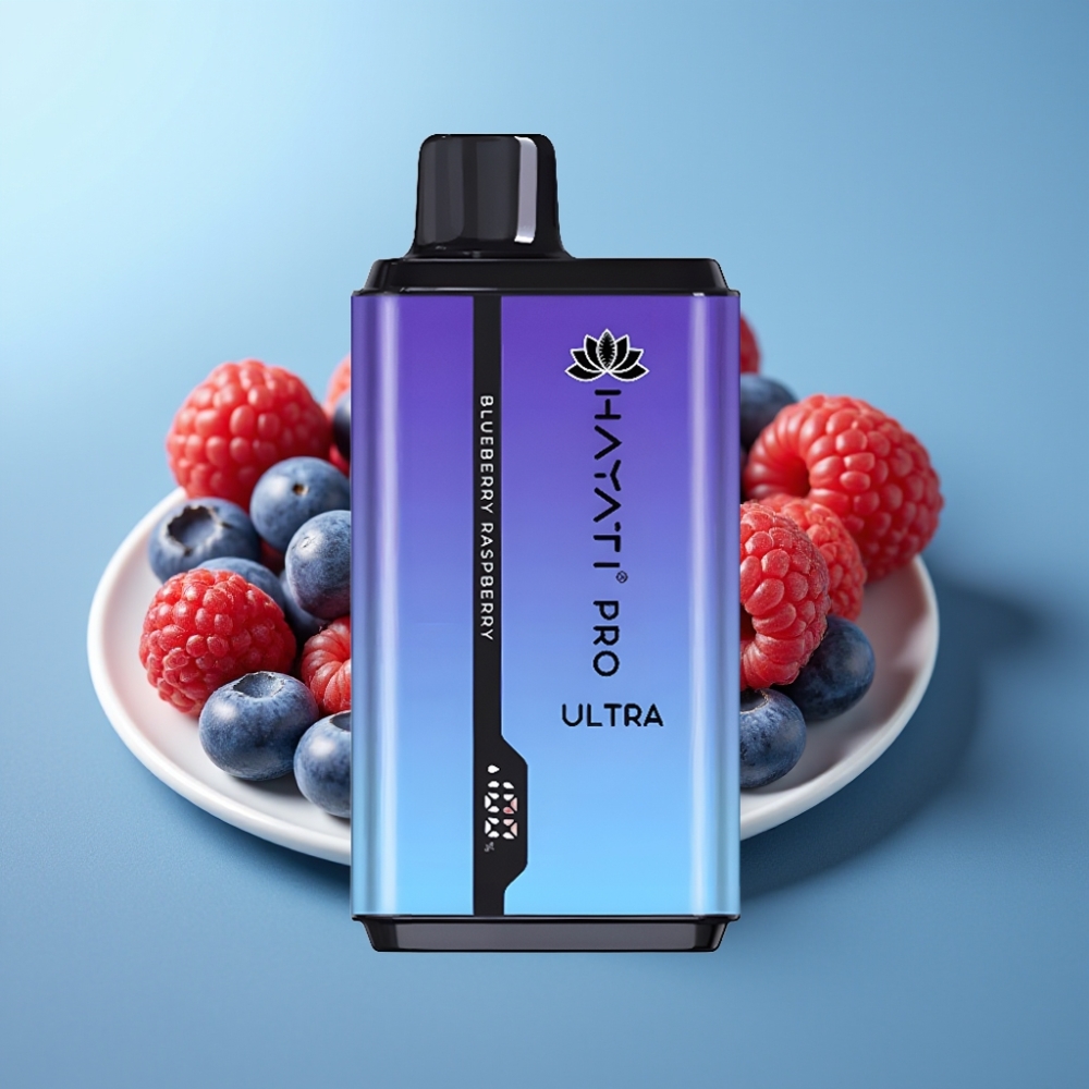 Hayati Pro Ultra 15000 Puffs 850mAh 24ml 2% Blueberry Raspberry