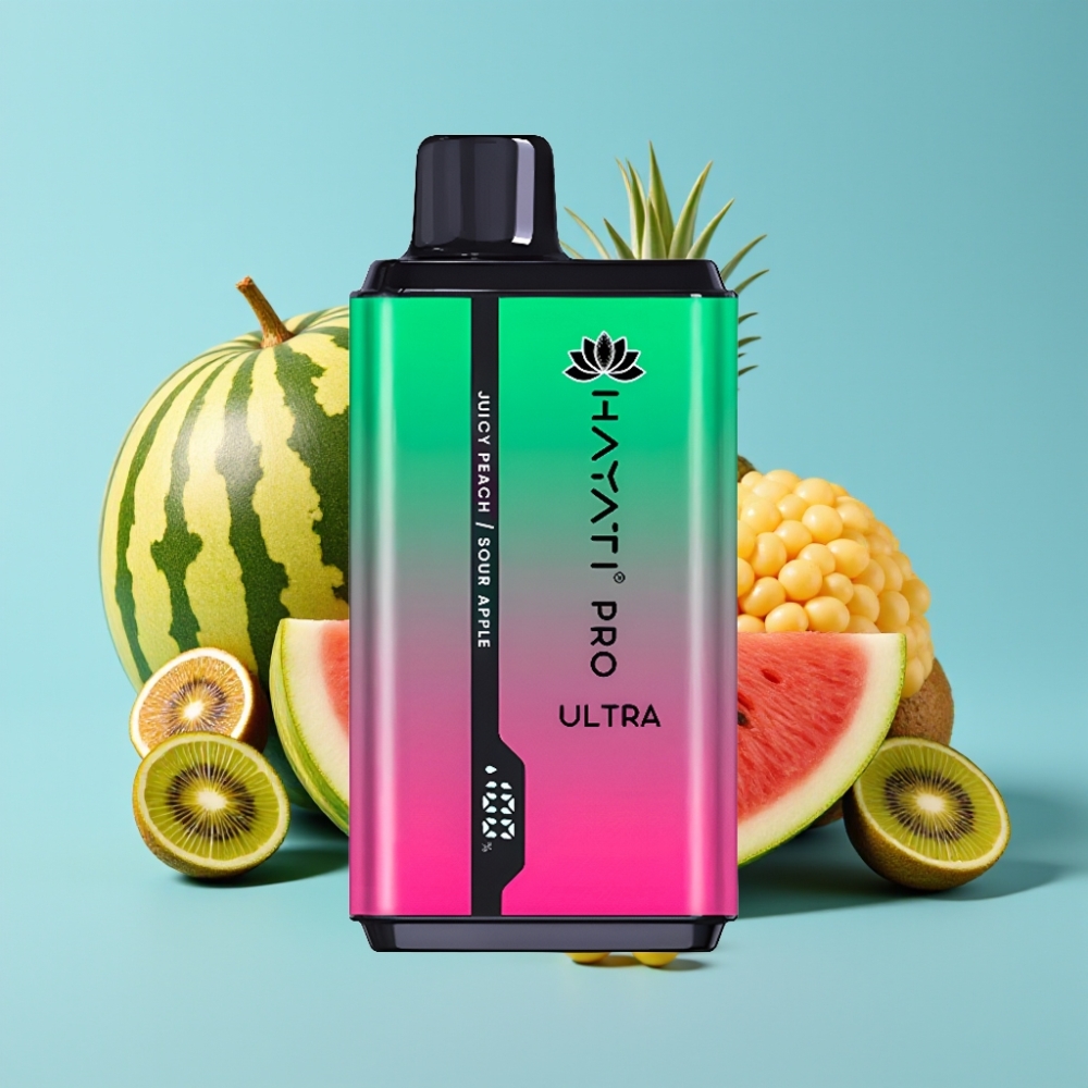 Hayati Pro Ultra 15000 Puffs 850mAh 24ml 2% Watermelon Kiwi Passionfruit