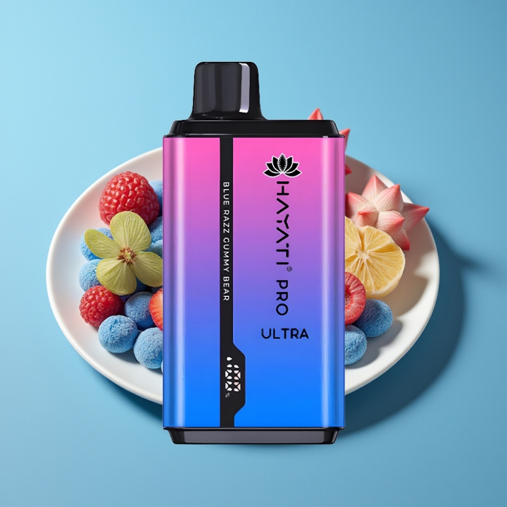Hayati Pro Ultra 15000 Puffs 850mAh 2×12ml 2% Blue Razz Gummy Bear