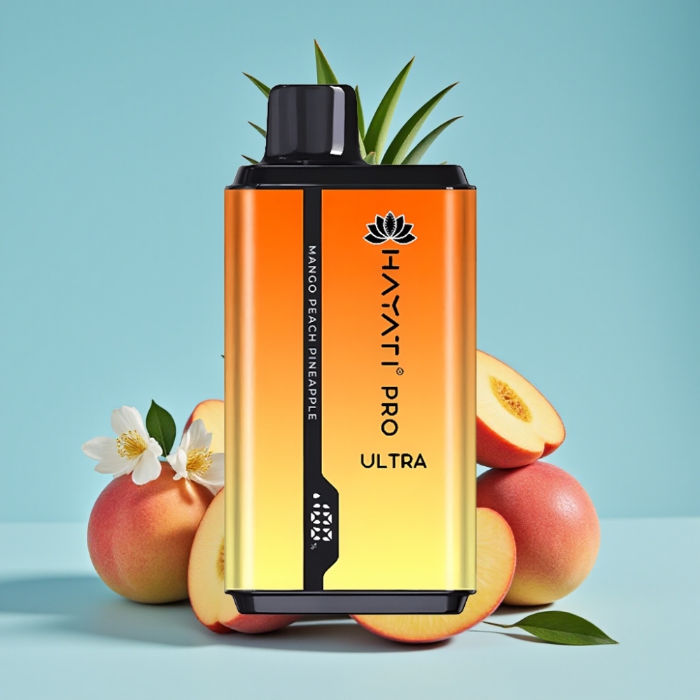 Hayati Pro Ultra 15000 Puffs 850mAh 2×12ml 2% Mango Peach Pineapple