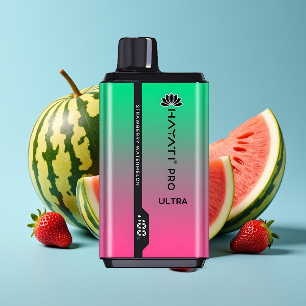 Hayati Pro Ultra 15000 Puffs Strawberry Watermelon 2×12ml 2% 49 Flavors
