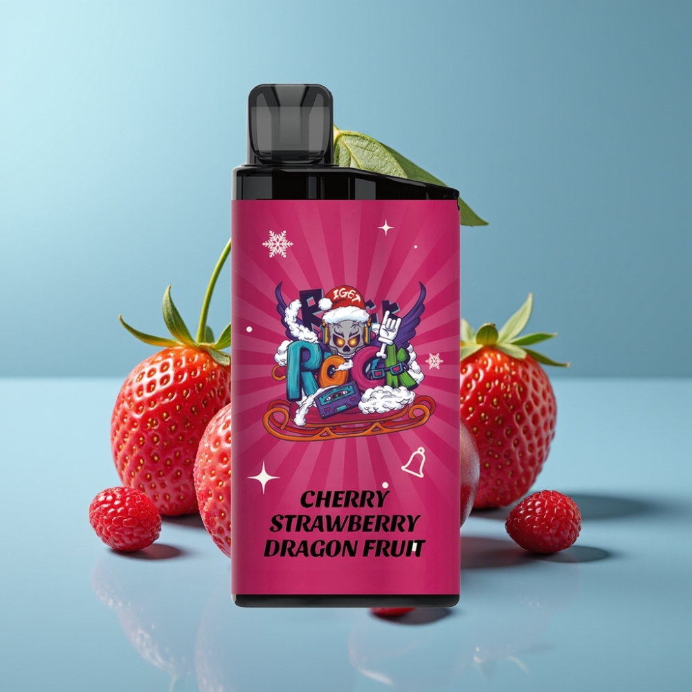 IGET Bar 3500 Puffs 1400mAh Cherry Strawberry Dragon Fruit Mesh Coil Disposable Vape