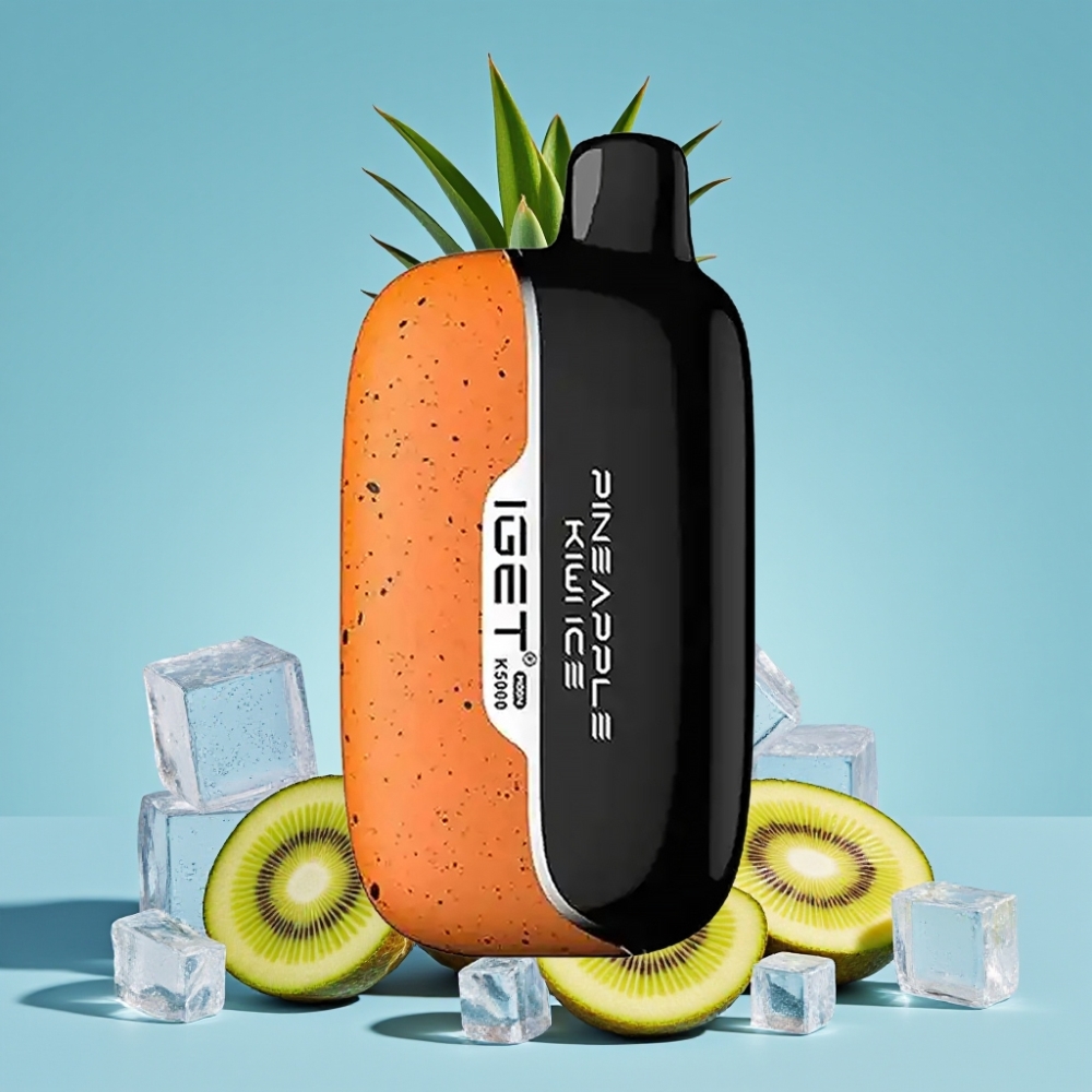 IGET Moon K5000 5000 Puffs PC 1.35Ohm Mesh Pineapple Kiwi Ice