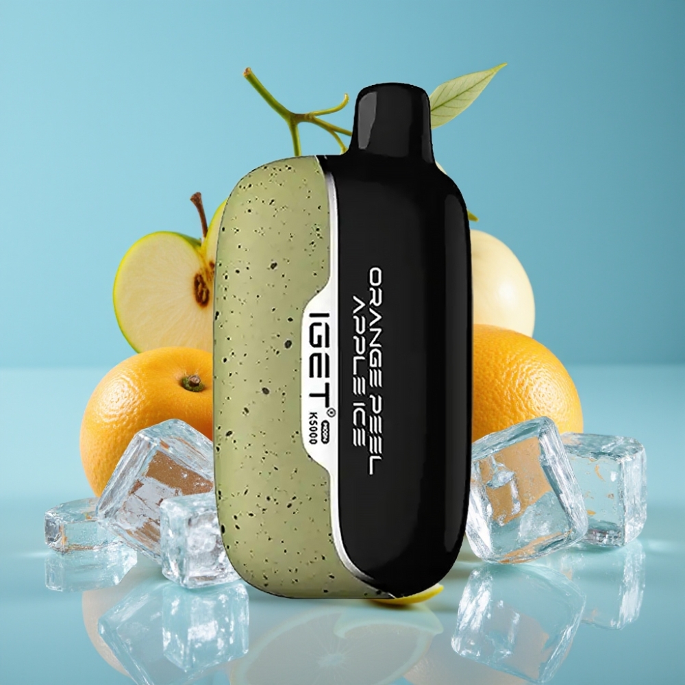 IGET Moon K5000 Puffs 81.5g PC Mesh 1.35Ohm Orange Peel Apple Ice