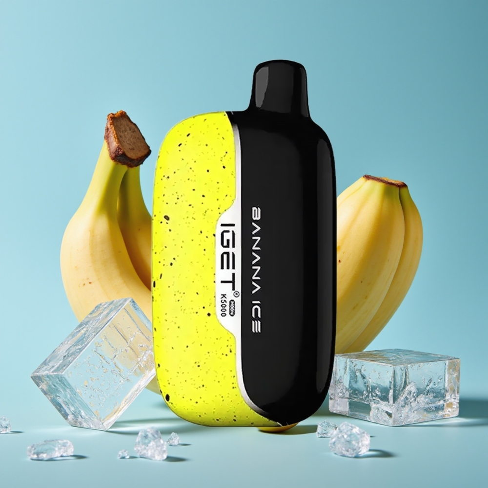 IGET Moon K5000 Puffs Banana Ice 1.35Ω Mesh PC 81.5g 49.5x25.3x99.4mm
