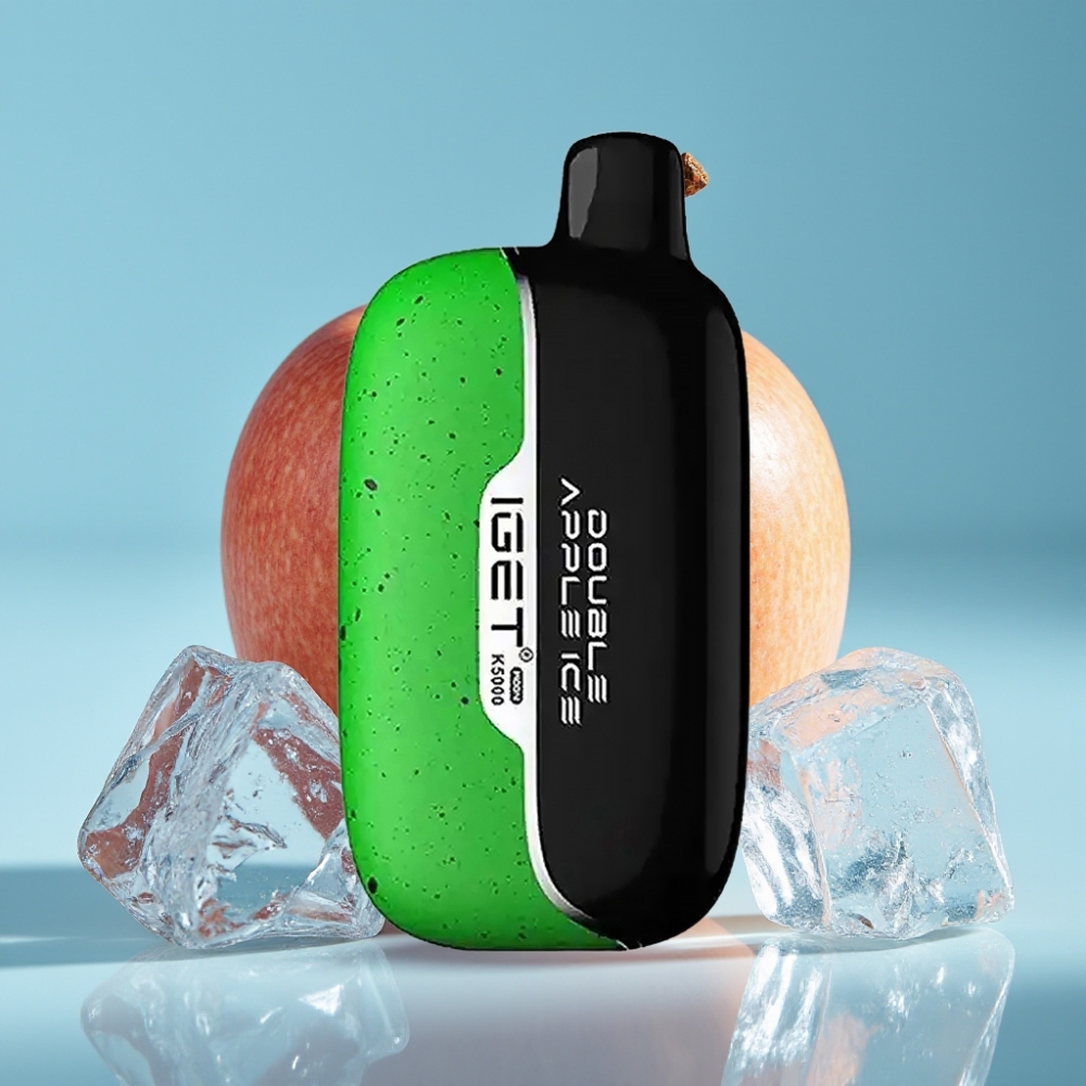 IGET Moon K5000 Puffs Double Apple Ice PC Mesh 1.35 Ohm Disposable Vape