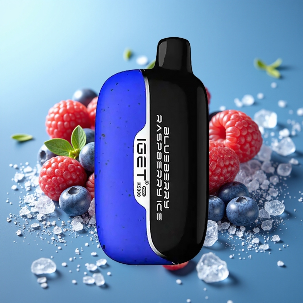 IGET Moon K5000 Puffs PC Mesh 1.35 Ohm Blueberry Raspberry Ice