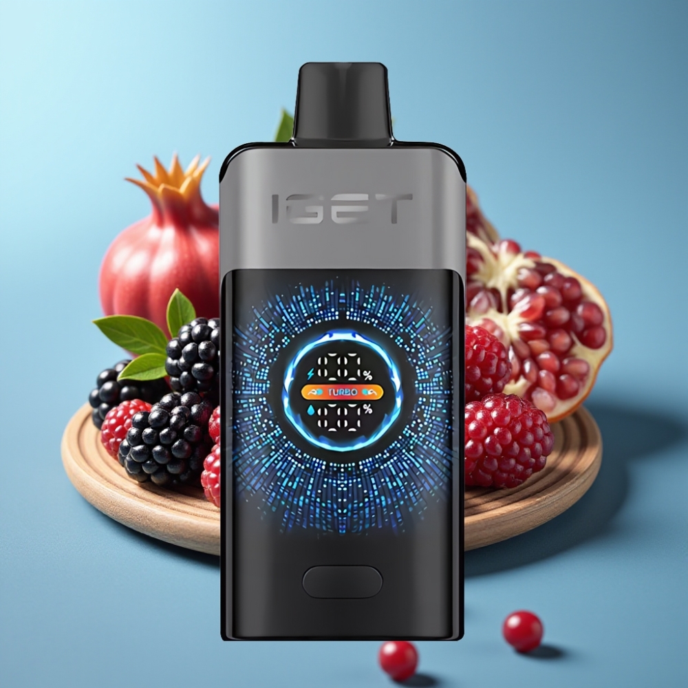 IGET ONE 12000 Puffs 2700mAh Dual Mesh Blackberry Cherry Pomegranate