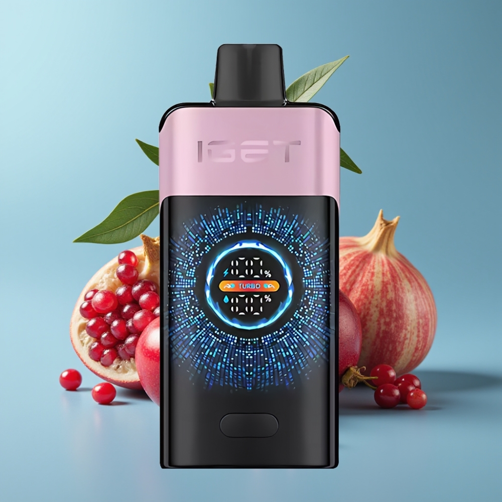 IGET ONE 12000 Puffs 2700mAh Dual Mesh Cherry Pomegranate
