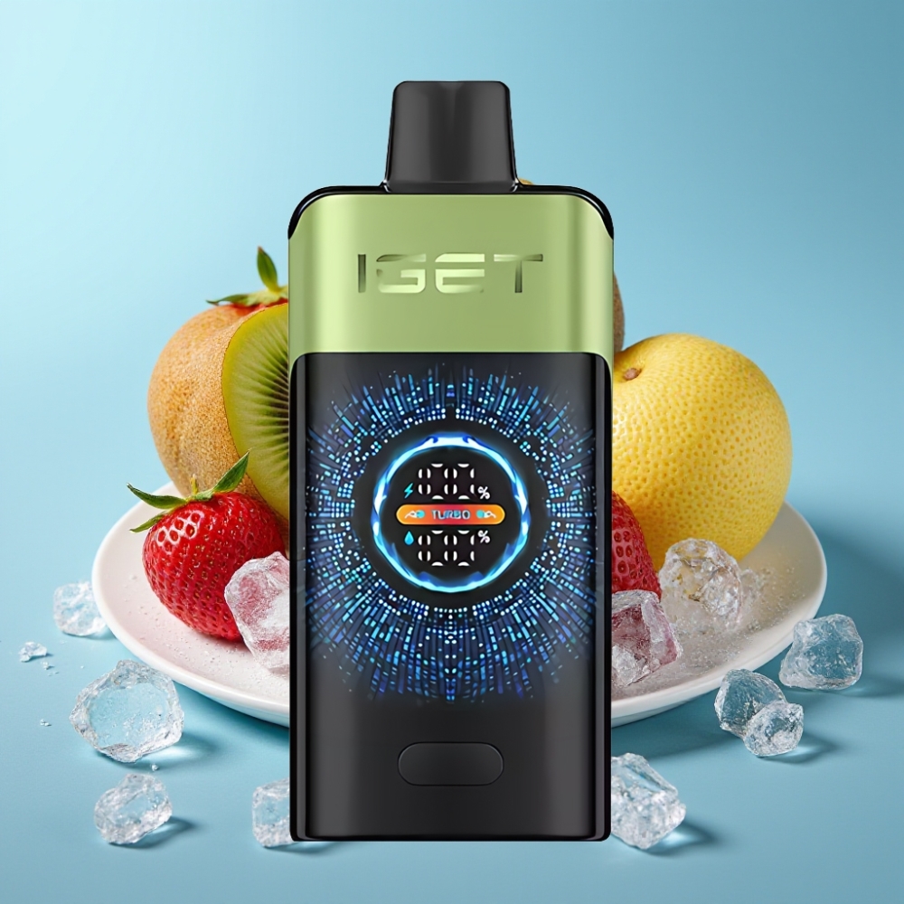 IGET ONE 12000 Puffs 2700mAh Dual Mesh Strawberry Kiwi Ice
