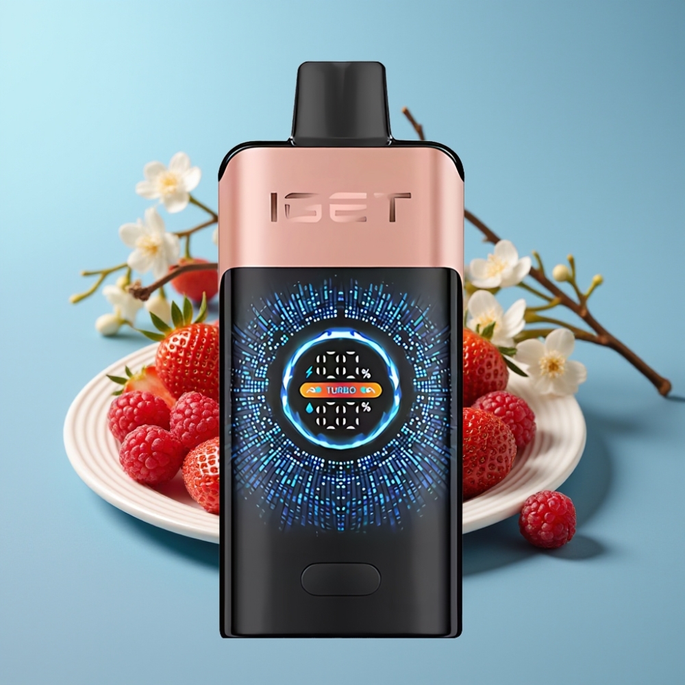 IGET ONE 12000 Puffs 2700mAh Dual Mesh Strawberry Raspberry