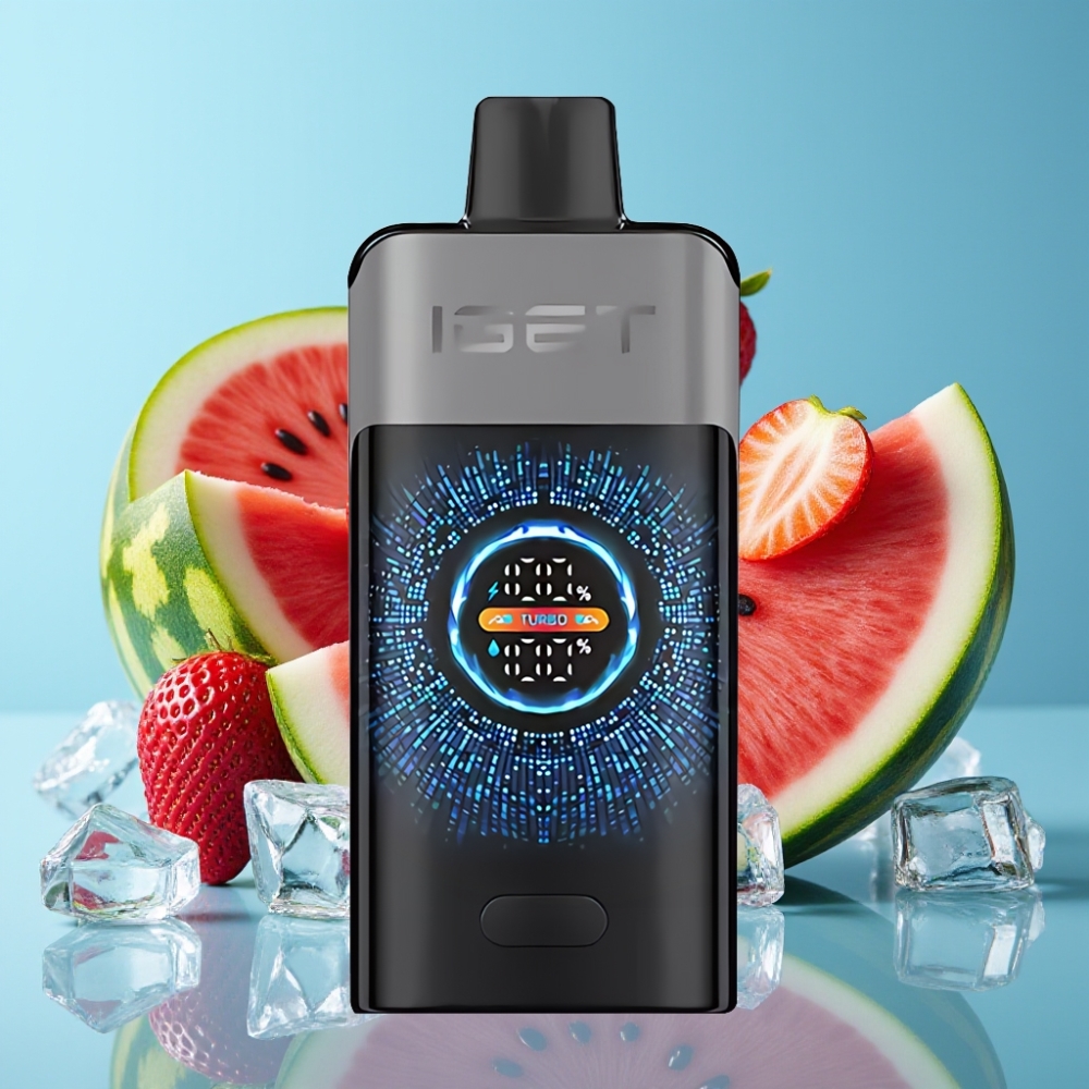 IGET ONE 12000 Puffs Turbo 2700mAh Dual Mesh Strawberry Watermelon Ice