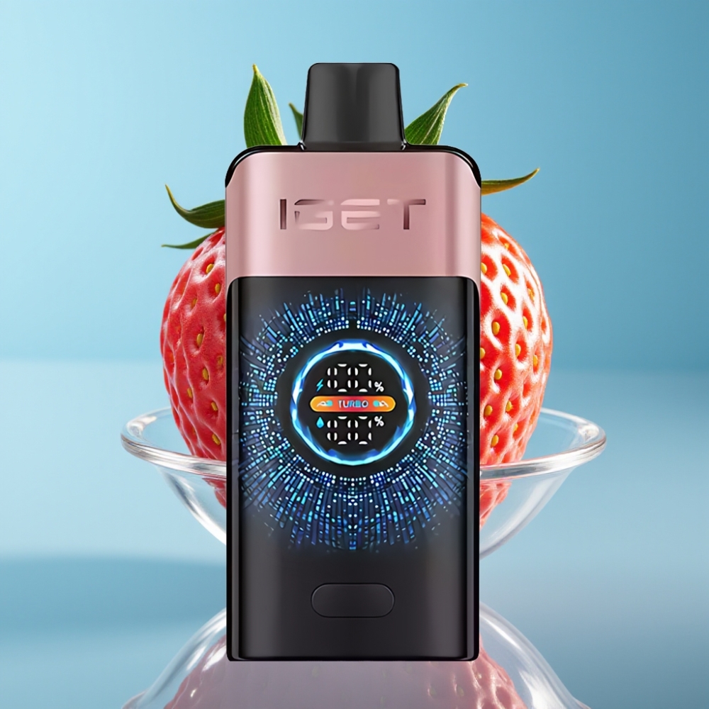 IGET ONE 12000 Puffs Turbo Mode 9000 Puffs 2700mAh Chupa Chups Strawberry