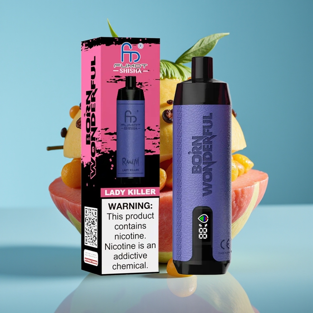 RandM Fumot Shisha 10000 Puffs 18ml 850mAh Type-C 0.5% Lady Killer