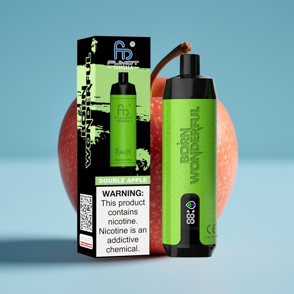 RandM Fumot Shisha 10000 Puffs 18ml Double Apple Disposable Vape