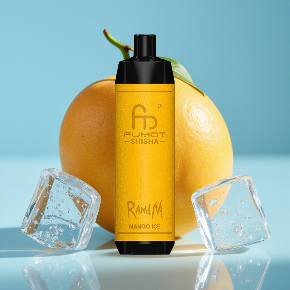 RandM Fumot Shisha 10000 Puffs 18ml Mango Ice Disposable Vape