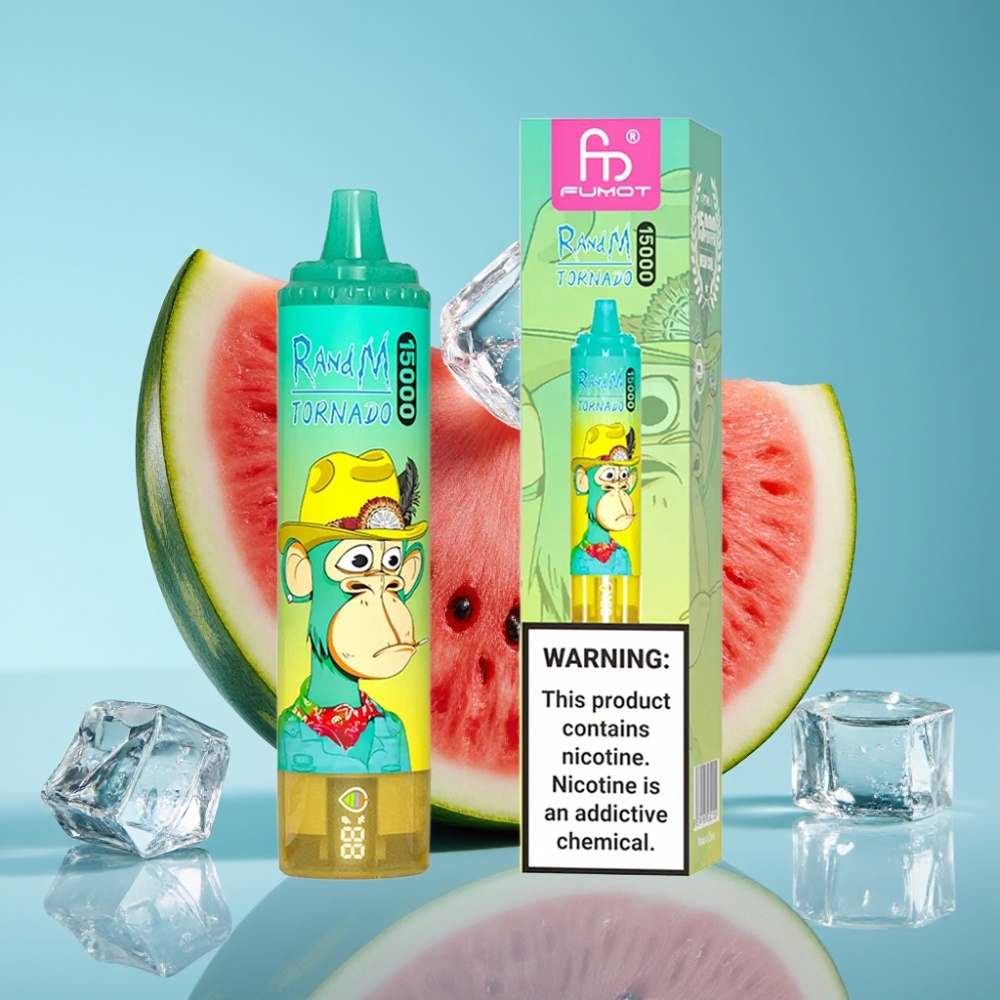 Fumot RandM Tornado 15000 Puffs 25ml 850mAh Mesh 0.9 Ohm Watermelon Ice