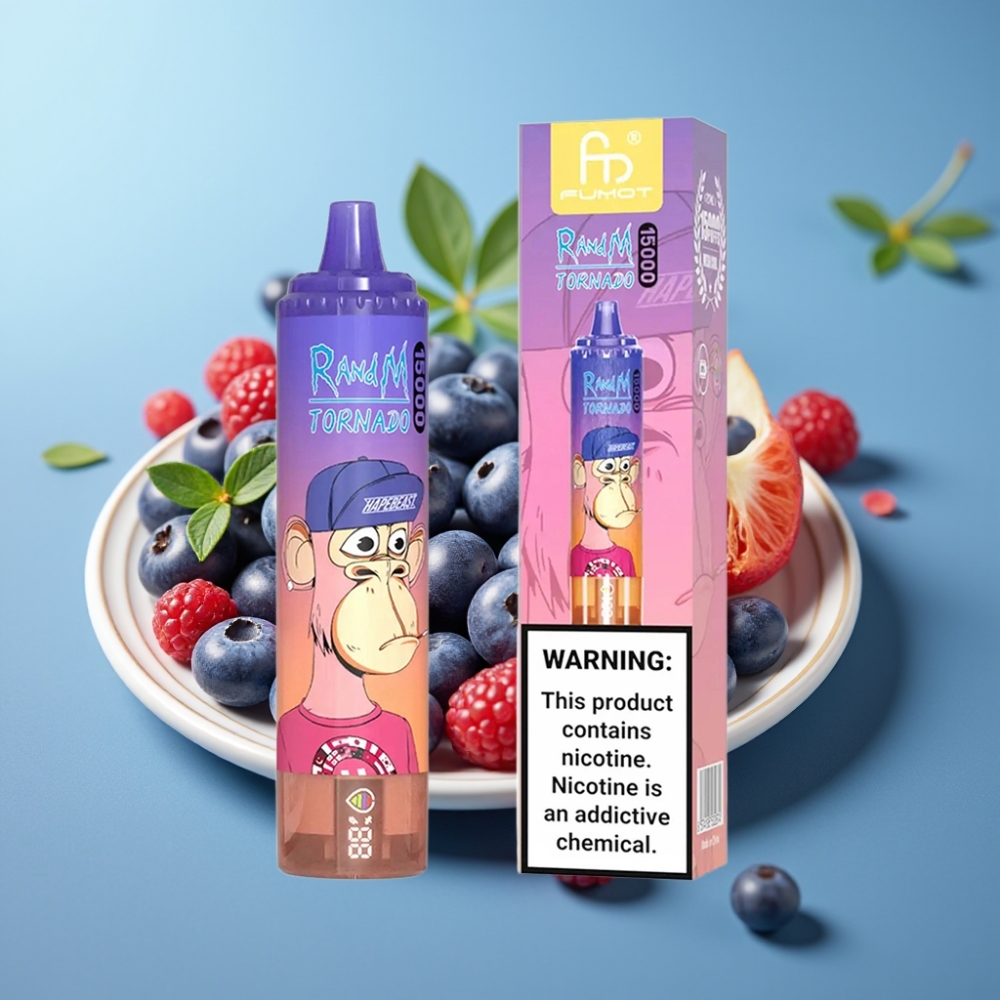 Fumot RandM Tornado 15000 Puffs 25ml 850mAh Mesh Blueberry Cherry Cranberry