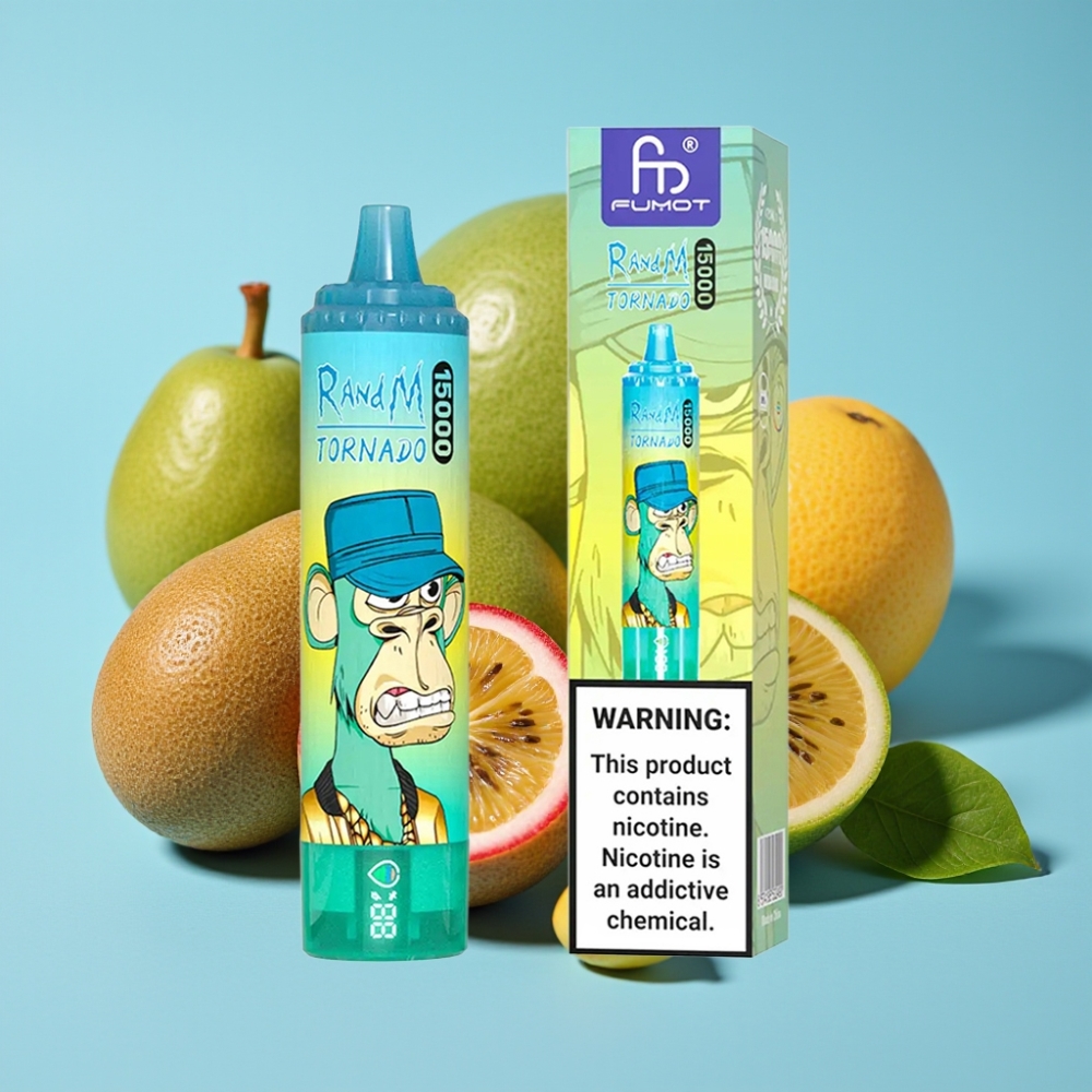 Fumot RandM Tornado 15000 Puffs 25ml 850mAh Mesh Coil Kiwi Passion Fruit Guava