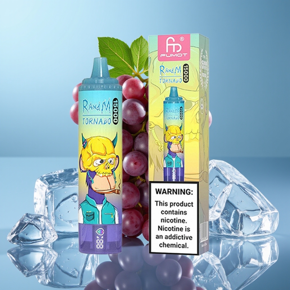 Fumot RandM Tornado 15000 Puffs 25ml 850mAh Mesh Grape Ice
