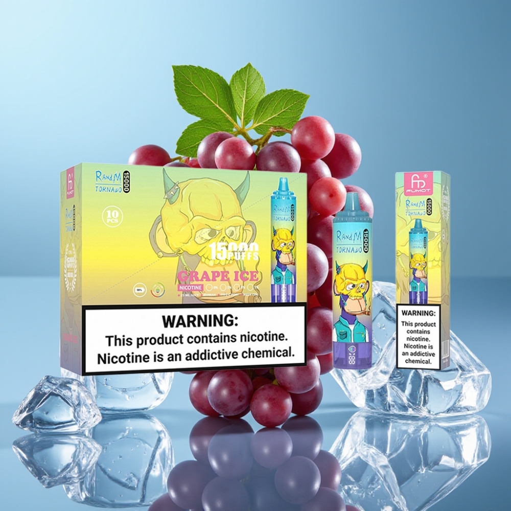 Fumot RandM Tornado 15000 Puffs 25ml 850mAh Mesh Grape Ice
