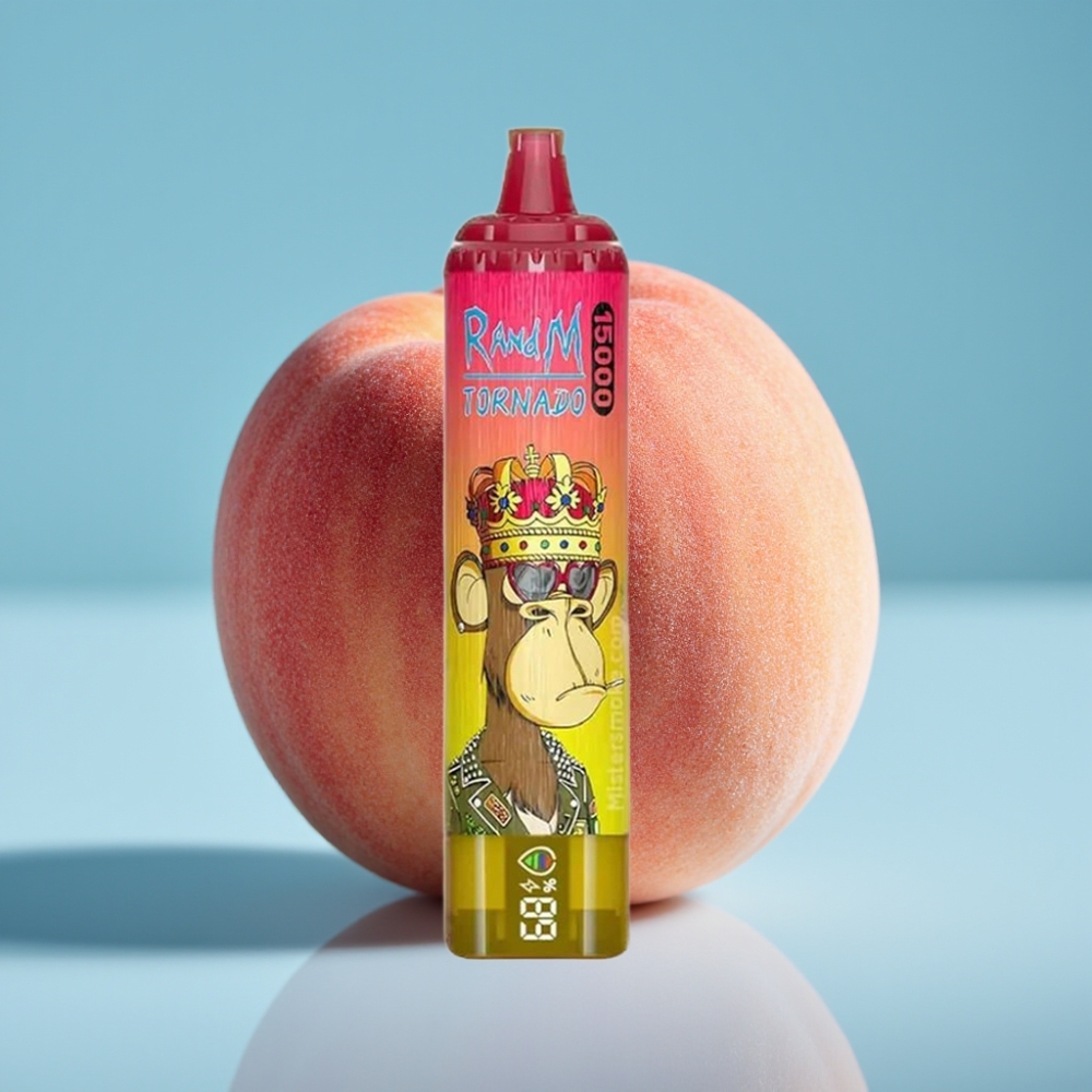 Fumot RandM Tornado 15000 Puffs 25ml 850mAh Mesh Iced Peach