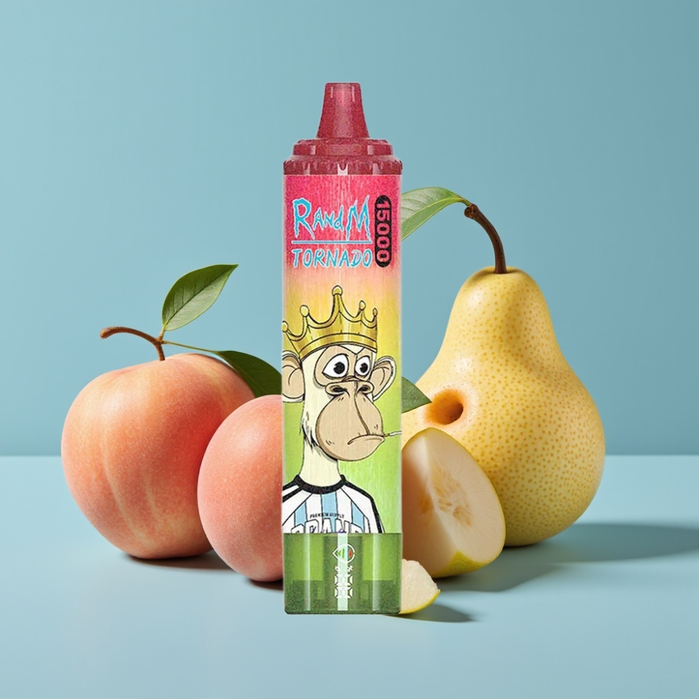 Fumot RandM Tornado 15000 Puffs 25ml 850mAh Mesh LCD Apple Peach Pear