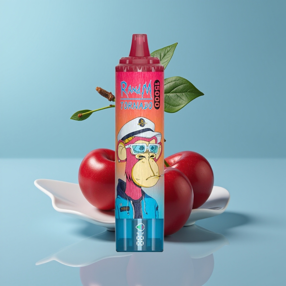 Fumot RandM Tornado 15000 Puffs 25ml 850mAh Mesh LCD Cherry