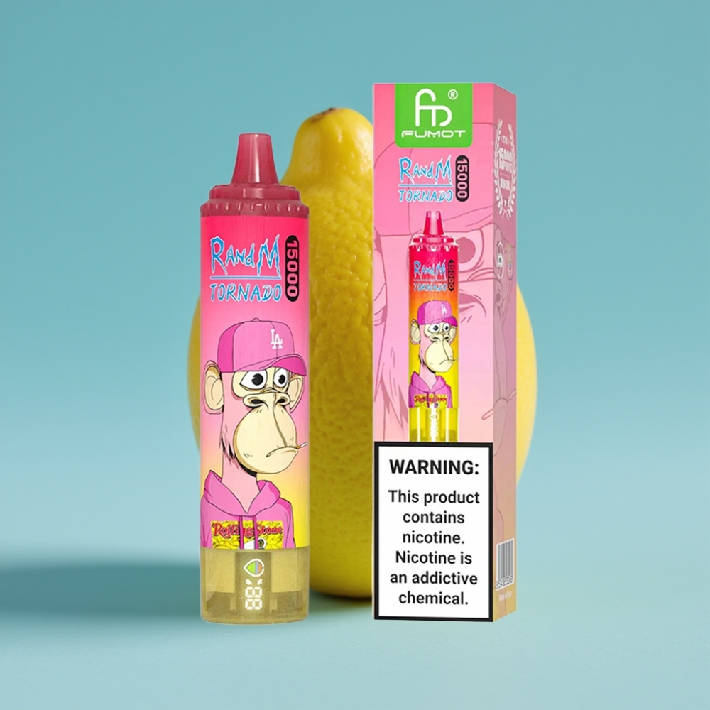 Fumot RandM Tornado 15000 Puffs 25ml 850mAh Mesh Lemon vape Canada wholesale
