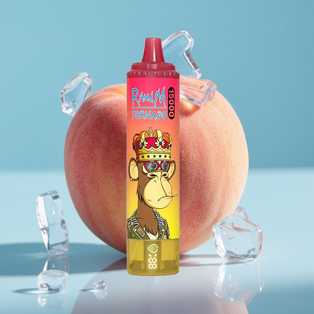 Fumot RandM Tornado 15000 Puffs 25ml 850mAh Mesh Peach Ice