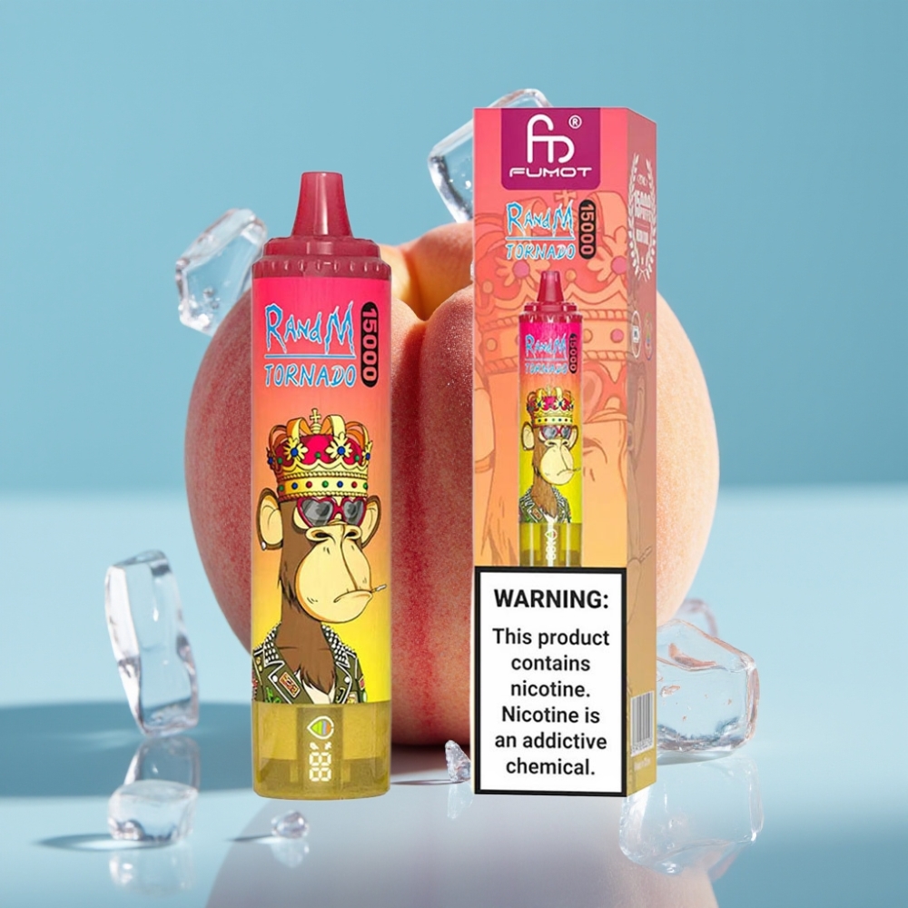 Fumot RandM Tornado 15000 Puffs 25ml 850mAh Mesh Peach Ice