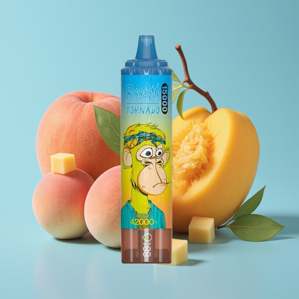 Fumot RandM Tornado 15000 Puffs 25ml 850mAh Mesh Peach Mango