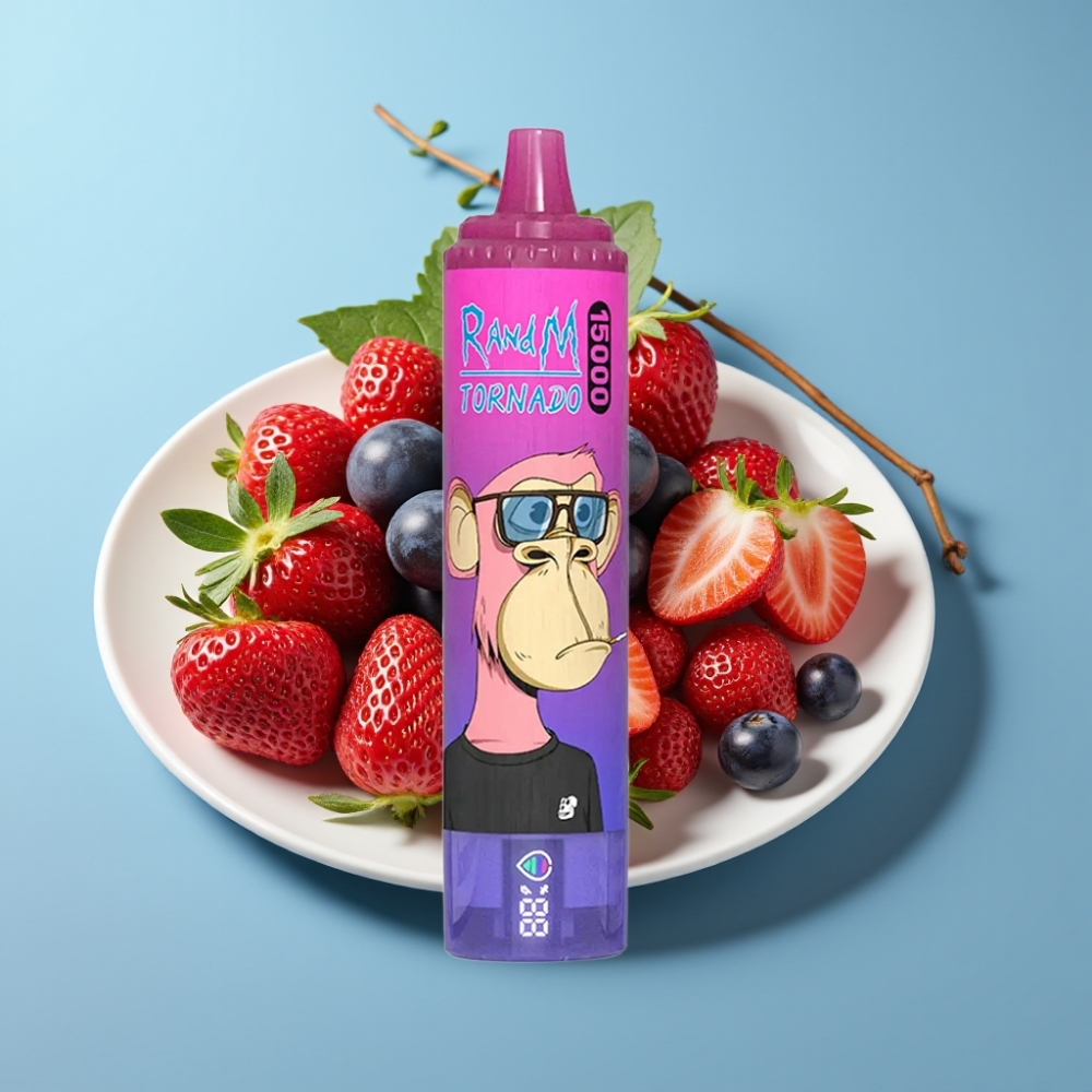 Fumot RandM Tornado 15000 Puffs 25ml 850mAh Mesh Strawberry Grape