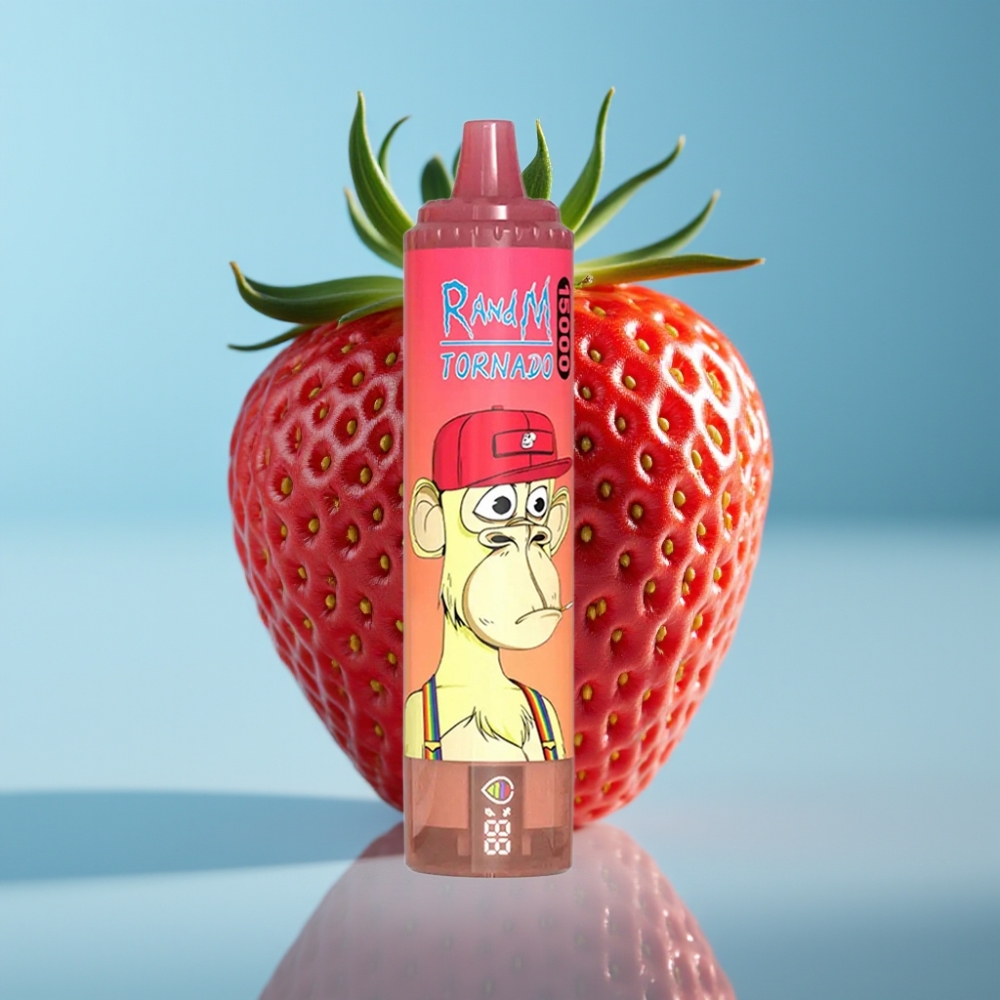 Fumot RandM Tornado 15000 Puffs 25ml 850mAh Mesh Strawberry Red Bull