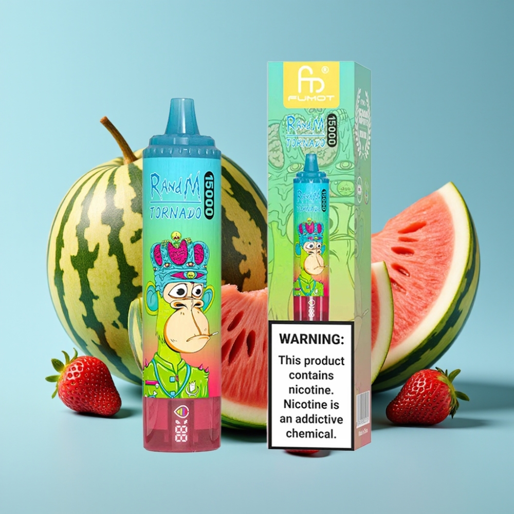 Fumot RandM Tornado 15000 Puffs 25ml 850mAh Mesh Strawberry Watermelon