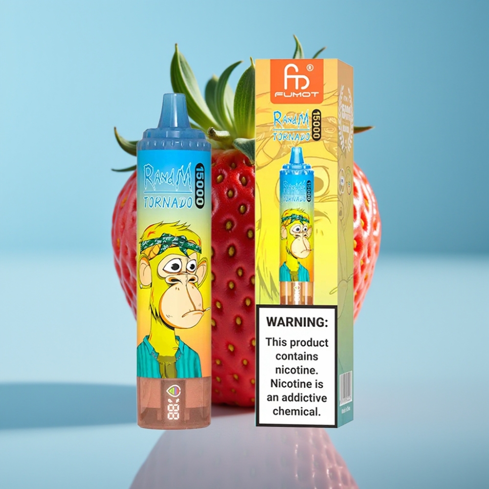 Fumot RandM Tornado 15000 Puffs 25ml 850mAh Mesh Strawberry