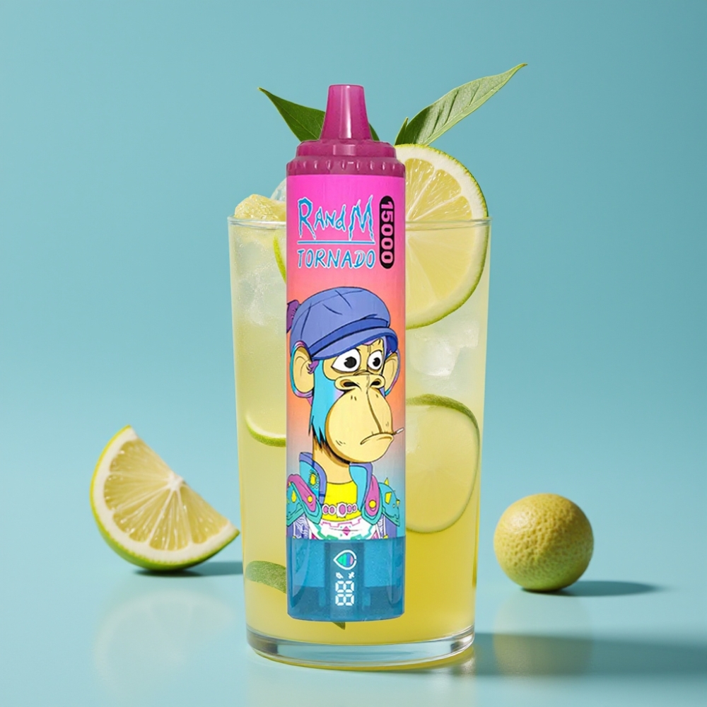 Fumot RandM Tornado 15000 Puffs 25ml Lemonade Mesh 0.9Ohm LCD Type-C