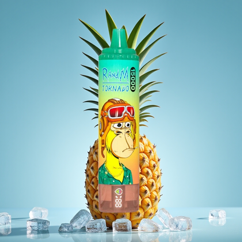 Fumot RandM Tornado 15000 Puffs 25ml Mesh LCD Pineapple Ice