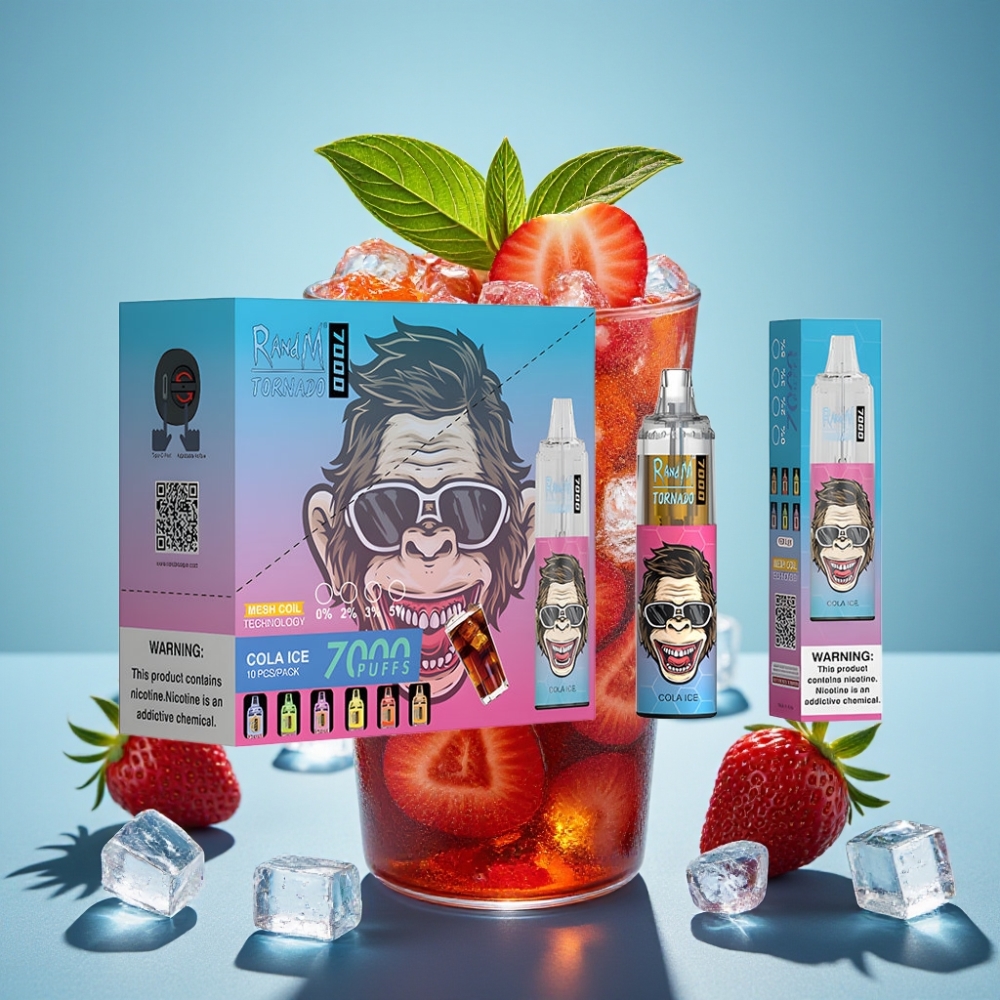 Fumot Tornado 7000 Puffs 14ML 850MAH Mesh Cola Ice vape Canada wholesale