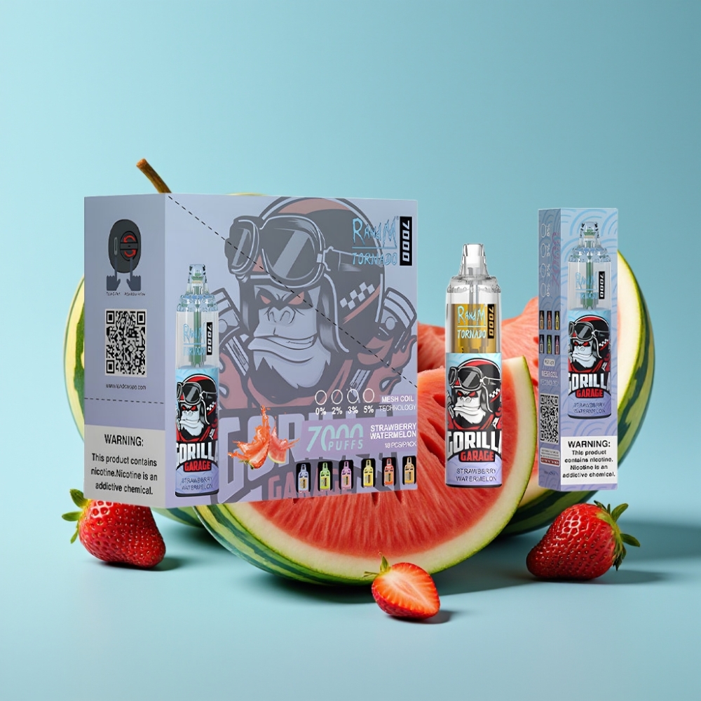 Fumot Tornado 7000 Puffs 14ML 850MAH Mesh Strawberry Watermelon