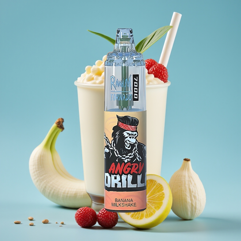 Fumot Tornado 7000 Puffs 14ML 850MAH Mesh Type-C RGB Air-Adjustable Banana Milkshake