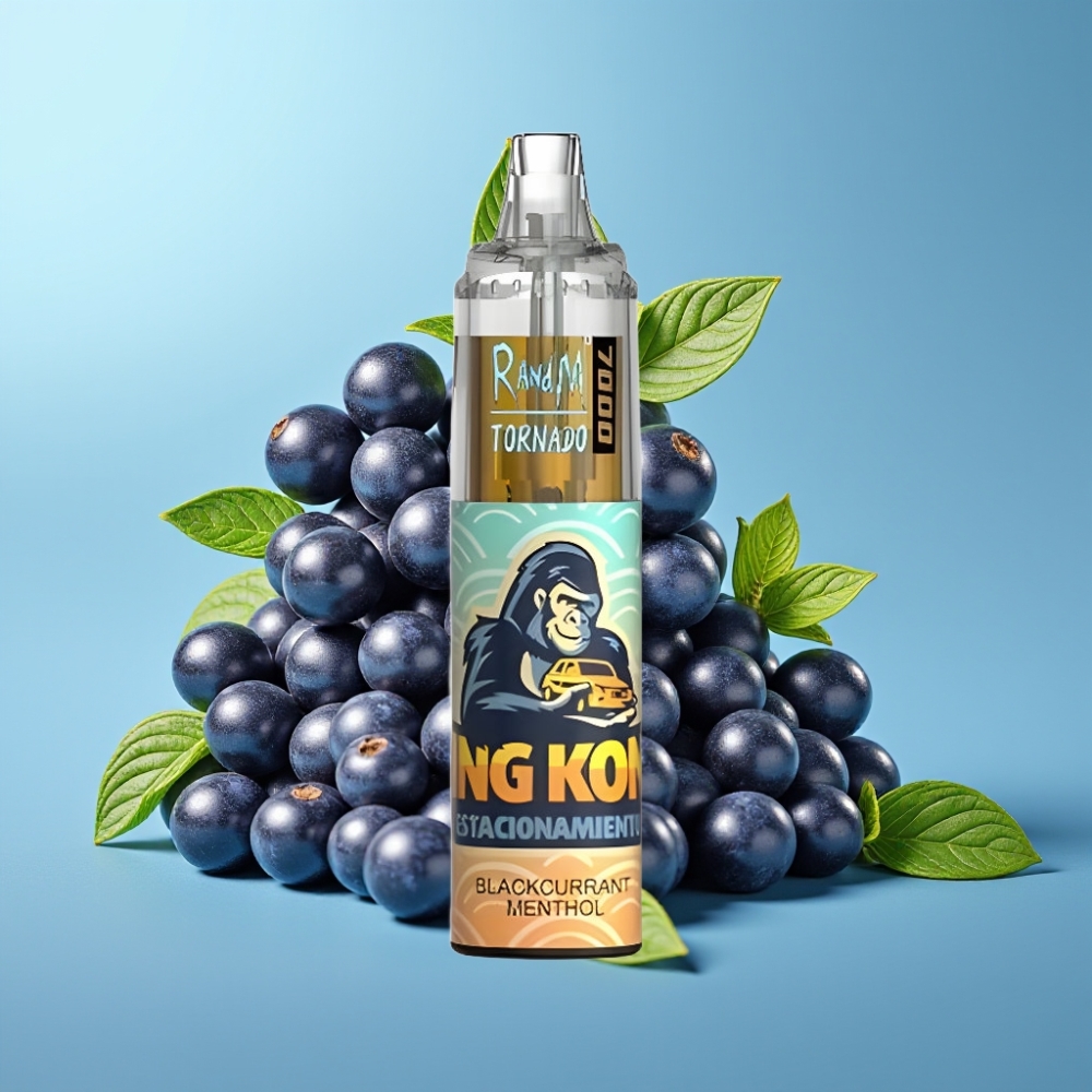 Fumot Tornado 7000 Puffs 14ML 850MAH Mesh Type-C RGB Air-Adjustable Blackcurrant Menthol