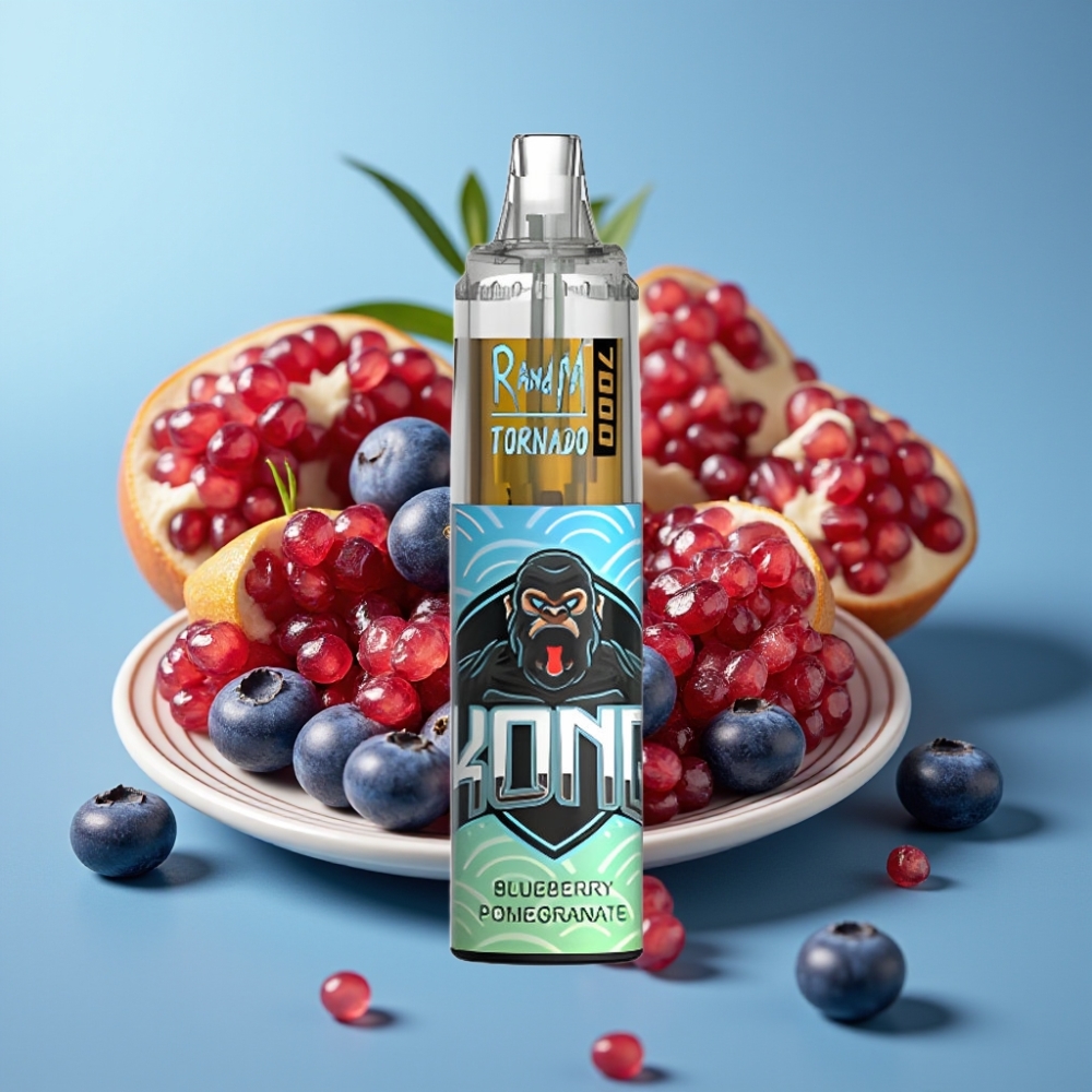 Fumot Tornado 7000 Puffs 14ML 850MAH Mesh Type-C RGB Air-Adjustable Blueberry Pomegranate