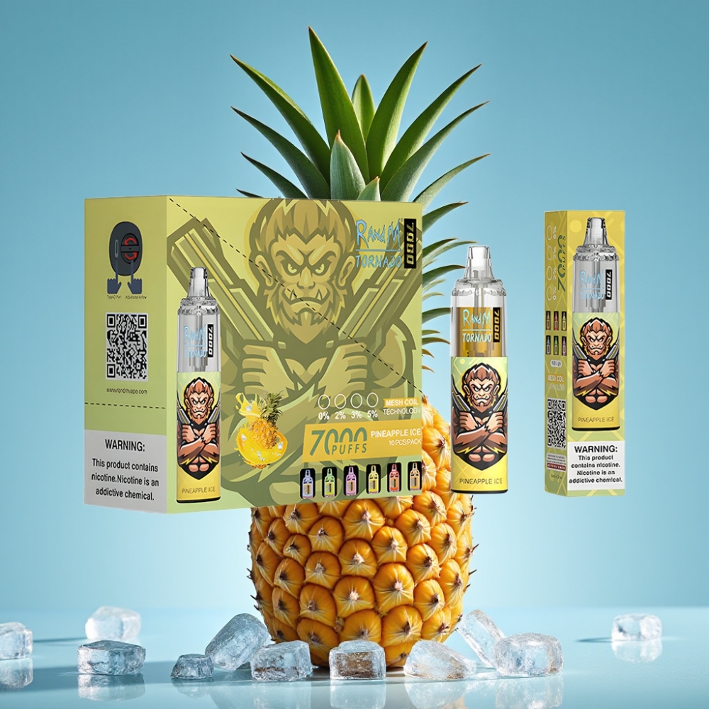 Fumot Tornado 7000 Puffs 14ML 850MAH Mesh Type-C RGB Air-Adjustable Pineapple Ice
