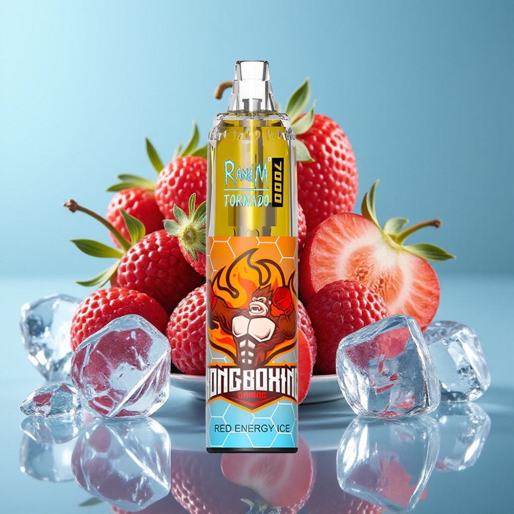 Fumot Tornado 7000 Puffs 14ML 850MAH Mesh Type-C RGB Air-Adjustable Red Energy Ice